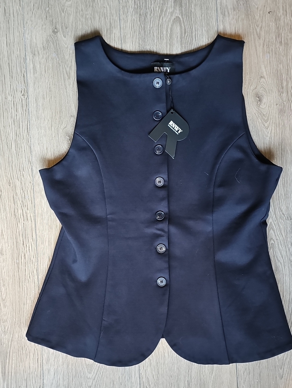RNWY Contemporary Fashion Tailored Button-Front Women's Vest